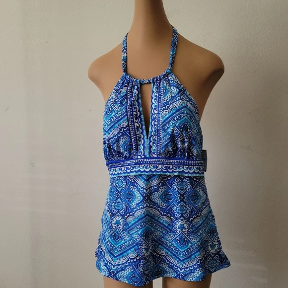 Liz Claiborne Bathing Suit Top Size 14 - Picture 1 of 11